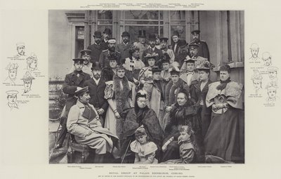 Royal Group at Palais Edinburgh, Coburg by English Photographer