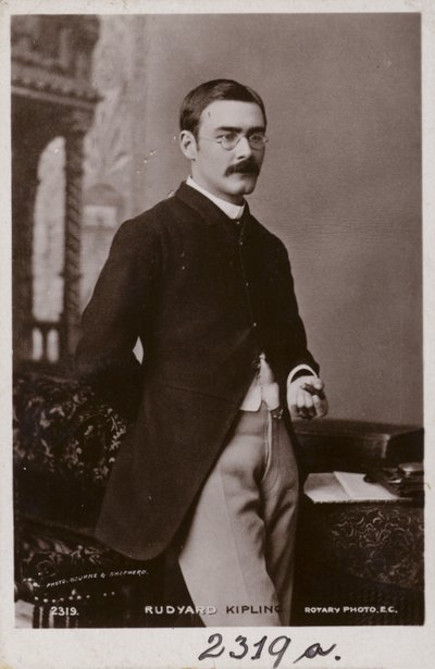 Rudyard Kipling (1865-1936), English short story writer, poet and novelist by English Photographer