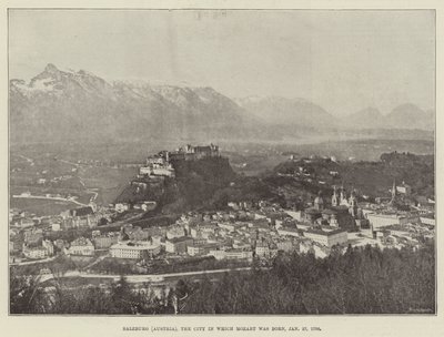 Salzburg (Austria), the City in which Mozart was born, 27 January 1756 by English Photographer