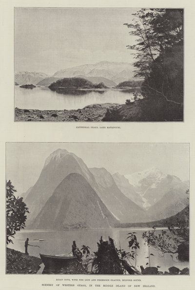 Scenery of Western Otago, in the Middle Island of New Zealand by English Photographer