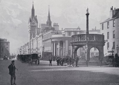Scotland: Aberdeen, Market Cross and Municipal Buildings by English Photographer