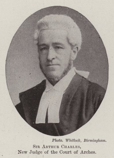 Sir Arthur Charles, New Judge of the Court of Arches by English Photographer