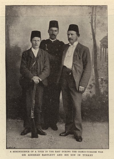 Sir Ashmead Bartlett and his Son in Turkey by English Photographer