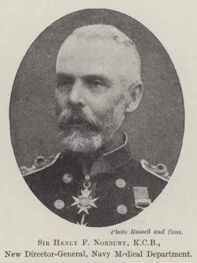 Sir Henry F Norbury, KCB, New Director-General, Navy Medical Department by English Photographer
