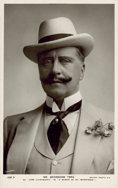 Sir Herbert Beerbohm Tree, English actor by English Photographer