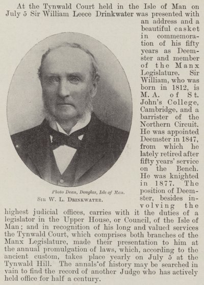 Sir W L Drinkwater by English Photographer