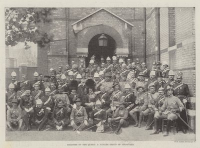 Soldiers of the Queen, a Jubilee Group of Colonials by English Photographer