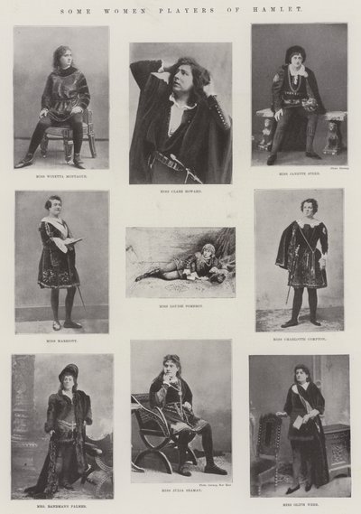 Some Women Players of Hamlet by English Photographer