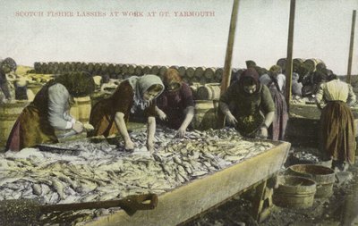 Sorting the catch, Great Yarmouth by English Photographer