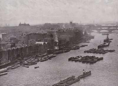 South Bank of the Thames, from the Tower Bridge by English Photographer
