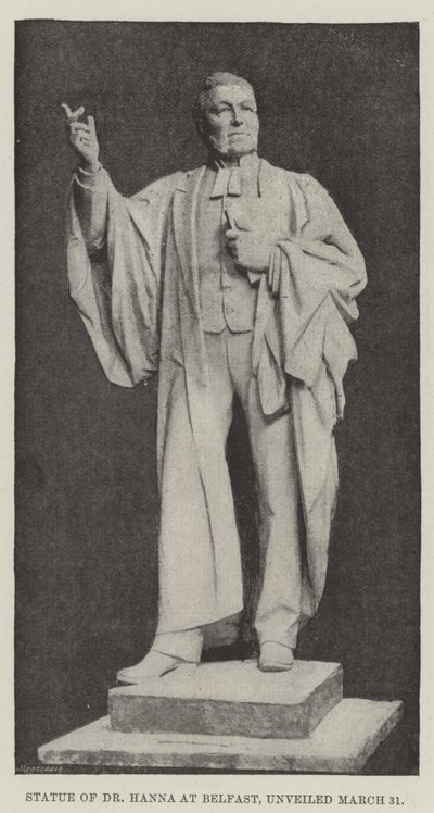 Statue of Dr Hanna at Belfast, unveiled 31 March by English Photographer