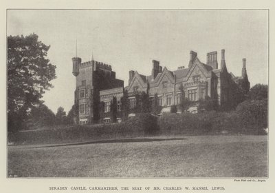 Stradey Castle, Carmarthen, the Seat of Mr. Charles W. Mansel Lewis by English Photographer