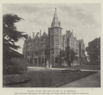 Taplow Court, the Seat of Mr. W. H. Grenfell, the Country Residence of the King of Siam during his Visit to England by English Photographer