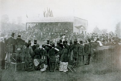Tennis Singles Challenge Round: J T Hartley vs H F Lawford by English Photographer