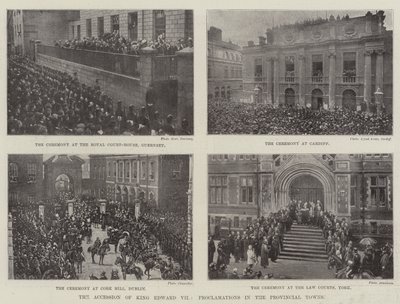 The Accession of King Edward VII, Proclamations in the Provincial Towns by English Photographer