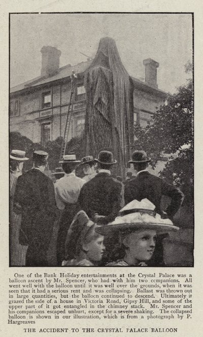 The Accident to the Crystal Palace Balloon by English Photographer