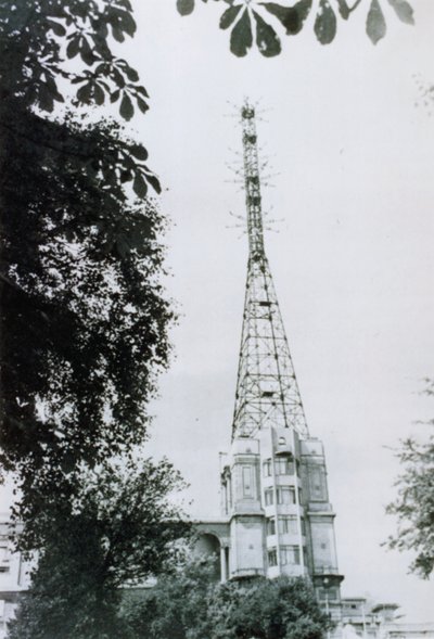 The Alexandra Palace Television Broadcast Aerial by English Photographer