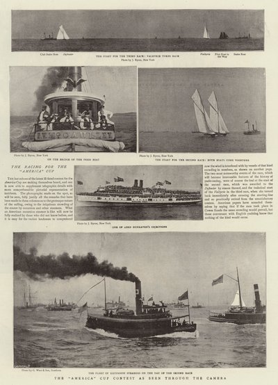The America Cup Contest as seen through the Camera by English Photographer