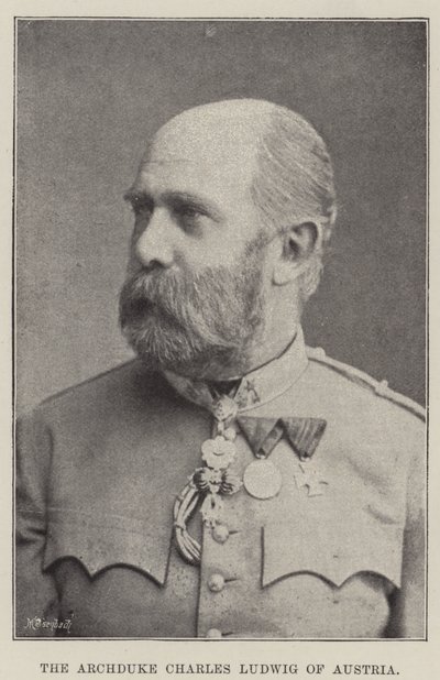 The Archduke Charles Ludwig of Austria by English Photographer
