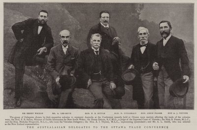The Australasian Delegates to the Ottawa Trade Conference by English Photographer