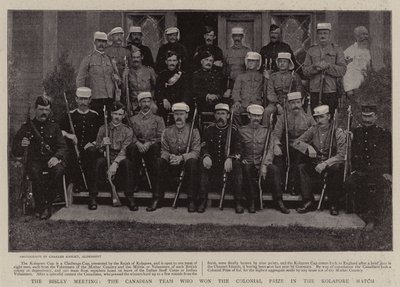 The Bisley Meeting, the Canadian Team who won the Colonial Prize in the Kolapore Match by English Photographer