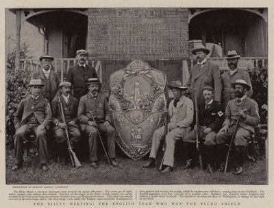The Bisley Meeting, the English Team who won the Elcho Shield by English Photographer