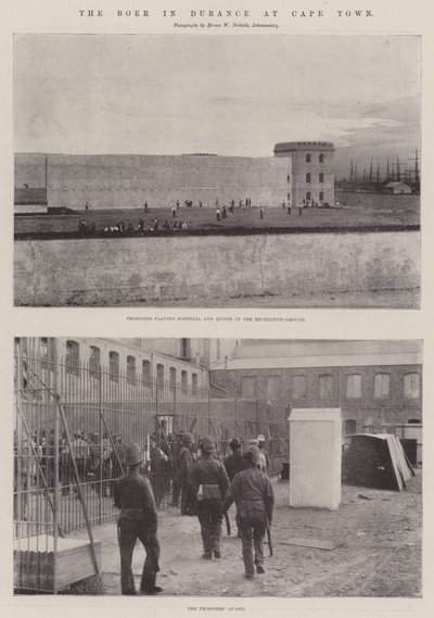 The Boer in Durance at Cape Town by English Photographer