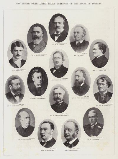 The British South Africa Select Committee of the House of Commons by English Photographer