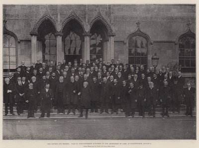 The Church and Dissent, Visit of Nonconformist Ministers to the Archbishop of York at Bishopthorpe, 8 August by English Photographer