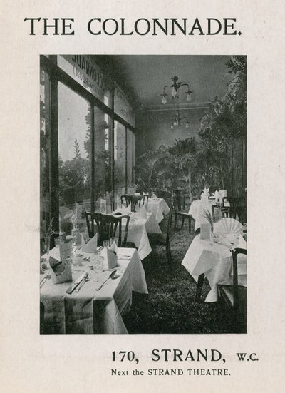The Colonnade, 170 Strand by English Photographer