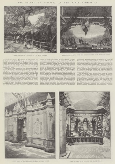 The Colony of Victoria at the Paris Exhibition by English Photographer
