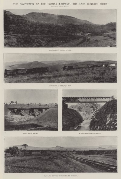 The Completion of the Uganda Railway, the Last Hundred Miles by English Photographer