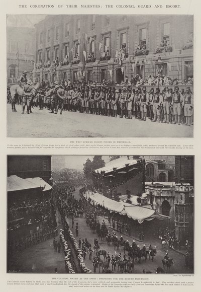 The Coronation of Their Majesties, the Colonial Guard and Escort by English Photographer