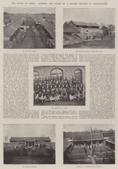 The Crisis in China, Mukden, the Scene of a Recent Murder of Missionaries by English Photographer
