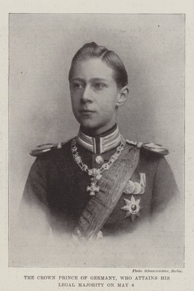The Crown Prince of Germany, who attains his Legal Majority on 6 May by English Photographer