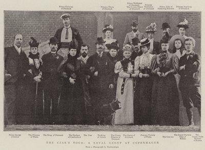 The Czars Tour, a Royal Group at Copenhagen by English Photographer