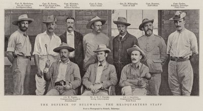 The Defence of Buluwayo, the Headquarters Staff by English Photographer