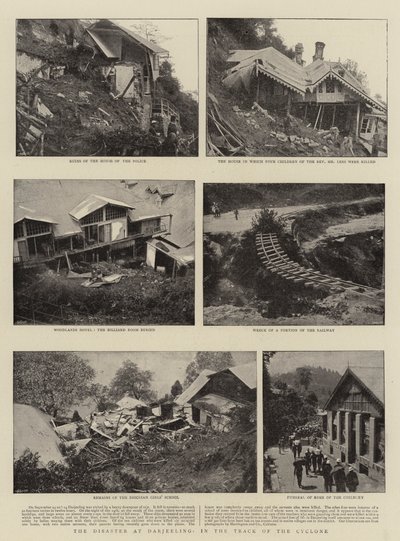 The Disaster at Darjeeling, in the Track of the Cyclone by English Photographer