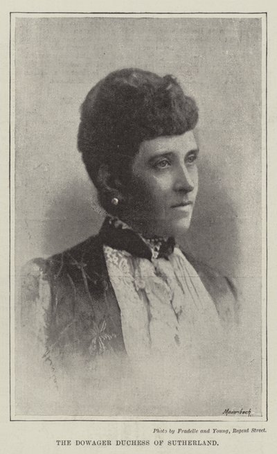 The Dowager Duchess of Sutherland by English Photographer