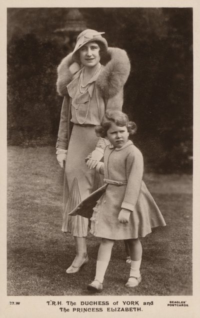 The Duchess of York and Princess Elizabeth by English Photographer