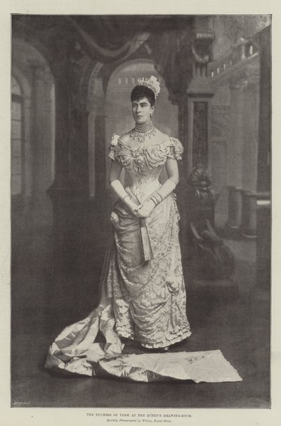 The Duchess of York at the Queens Drawing-Room by English Photographer
