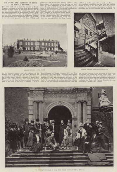 The Duke and Duchess of York at Temple Newsam by English Photographer