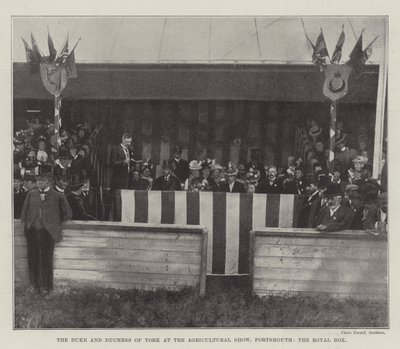 The Duke and Duchess of York at the Agricultural Show, Portsmouth, the Royal Box by English Photographer