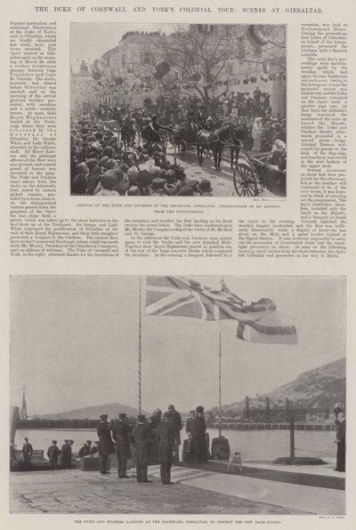 The Duke of Cornwall and Yorks Colonial Tour, Scenes at Gibraltar by English Photographer