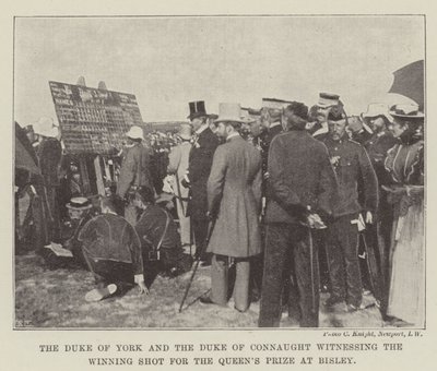The Duke of York and the Duke of Connaught Witnessing the Winning Shot for the Queen
