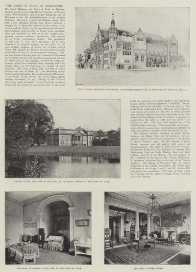 The Duke of York at Worcester by English Photographer
