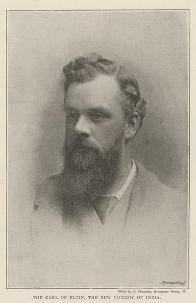 The Earl of Elgin, the New Viceroy of India by English Photographer