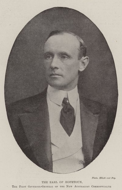 The Earl of Hopetoun, the First Governor-General of the New Australian Commonwealth by English Photographer