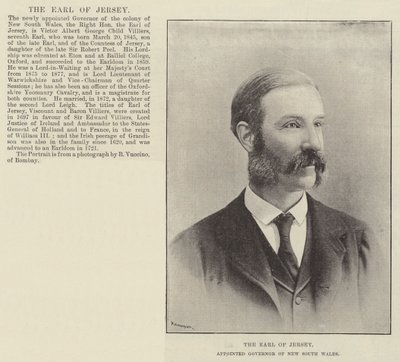 The Earl of Jersey, Appointed Governor of New South Wales by English Photographer