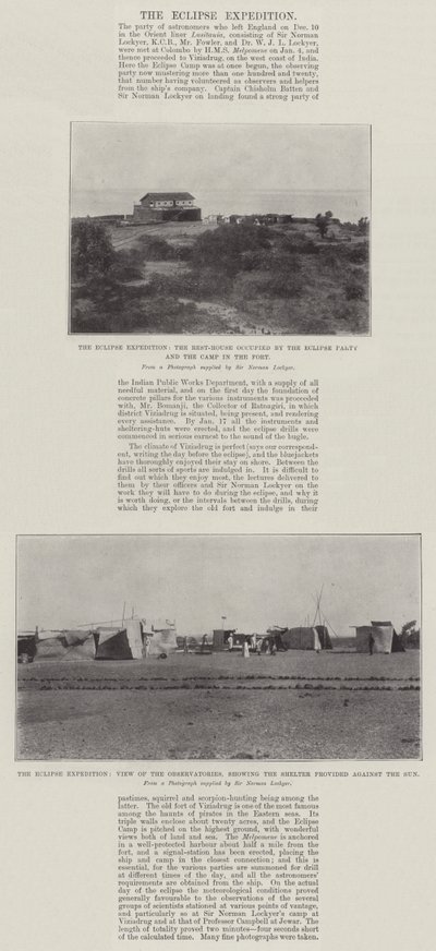 The Eclipse Expedition by English Photographer